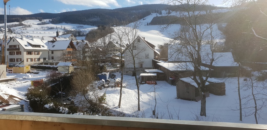 Blick vom Balkon auf Oberried